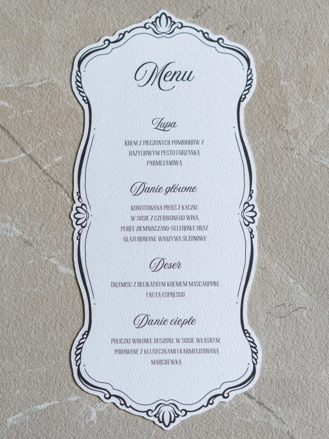 Menu - Vivienne