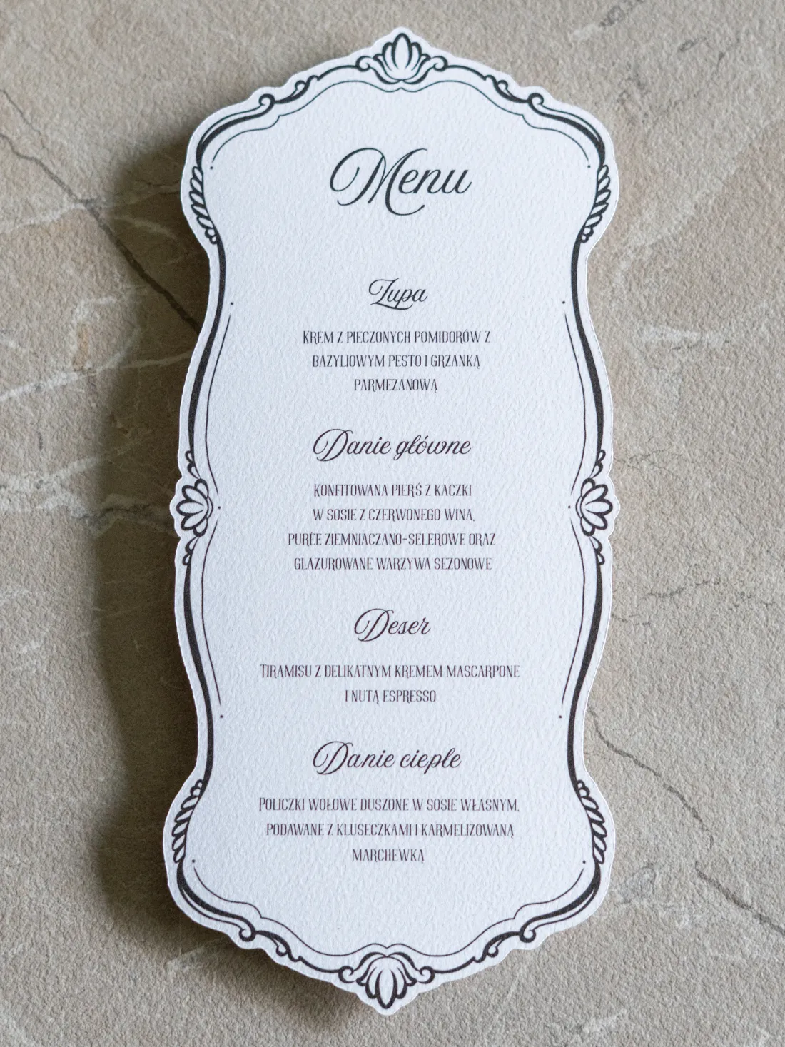 Menu - Vivienne
